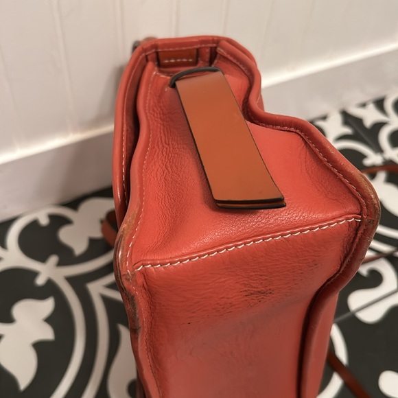 Radley Cording Street Medium Flapover Crossbody Bag, Ginger Biscuit Orange - Picture 13 of 15